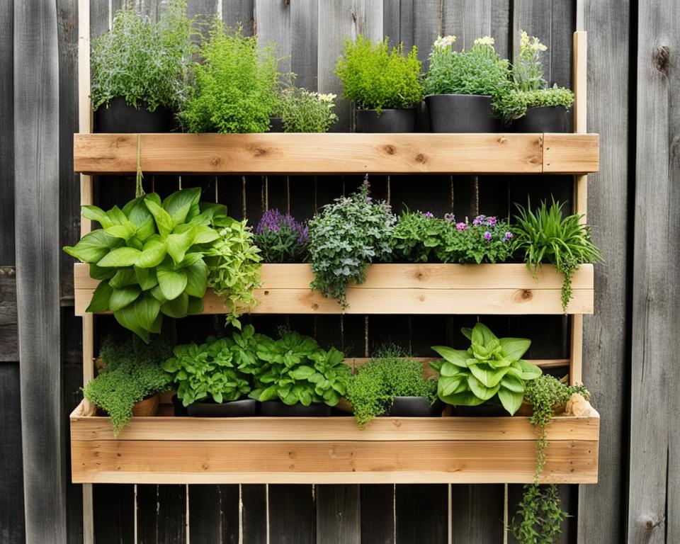 DIY wooden box wall planter