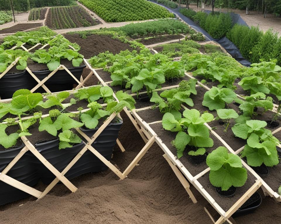 Planting techniques for a vertical squash garden