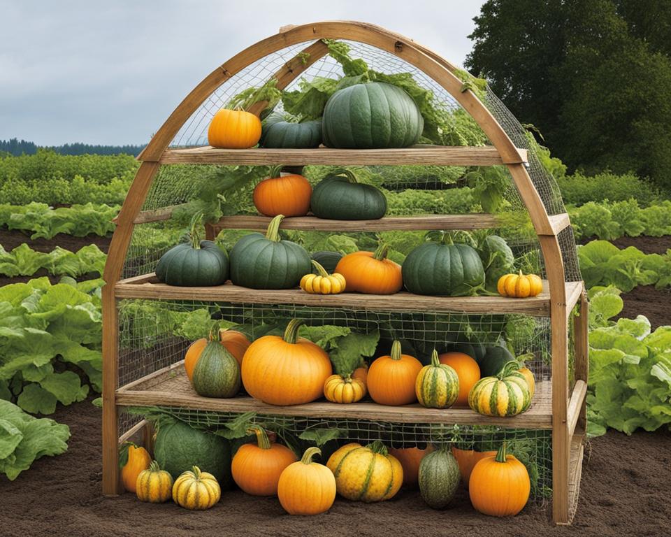 Winter Squash Vertical Trellis Design