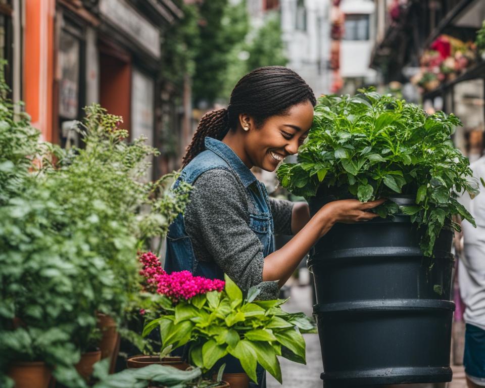 container gardening in urban space container gardening in urban space