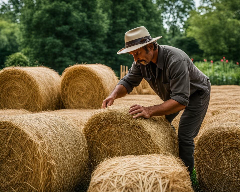 designing a straw bale garden