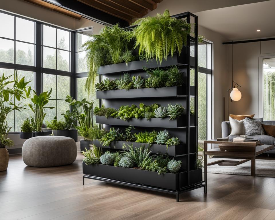 free-standing vertical garden