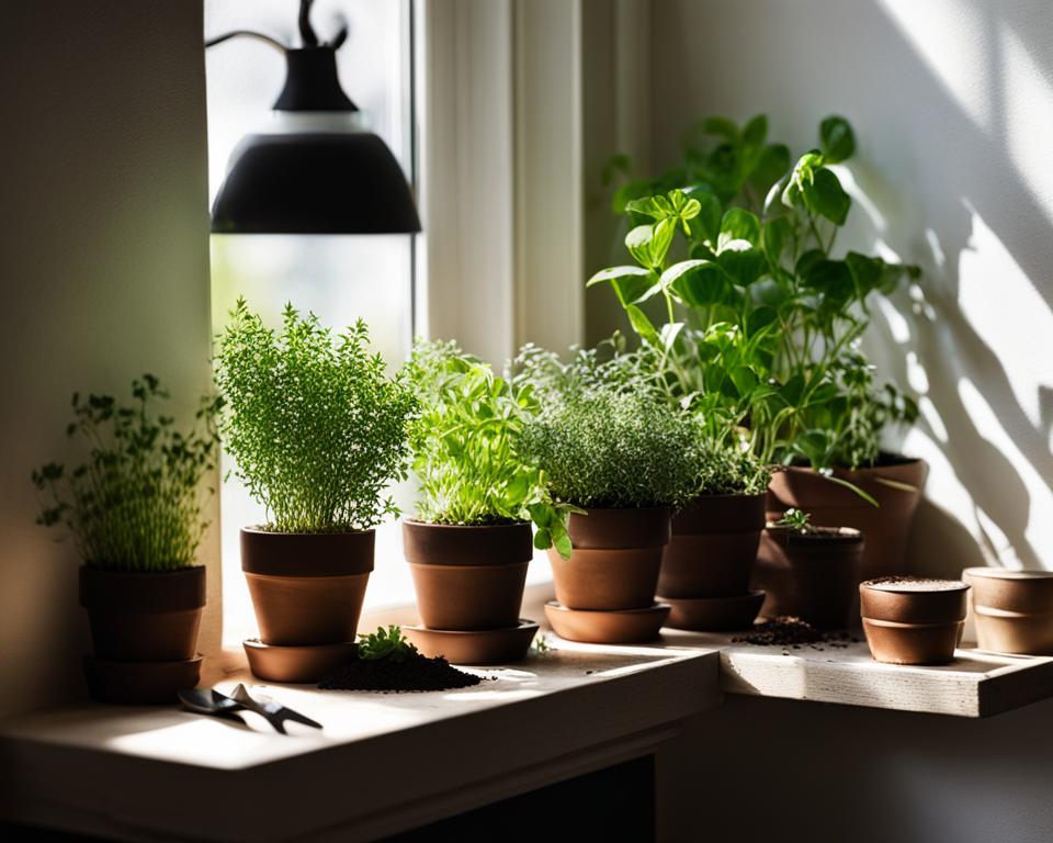 indoor herb garden
