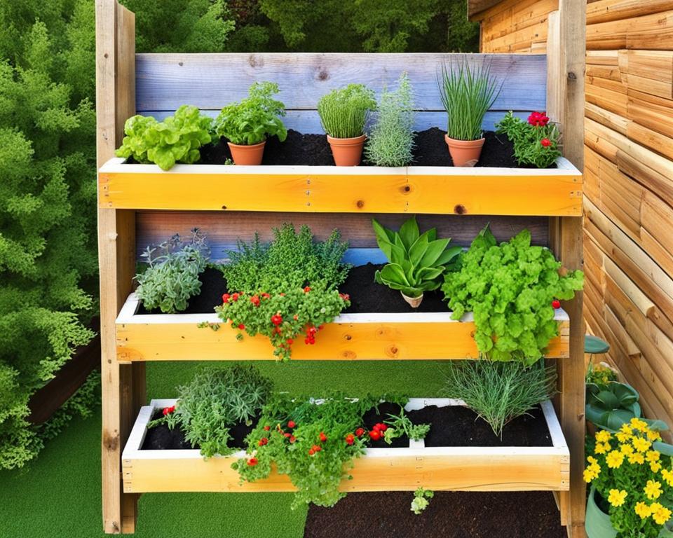 pallet gardening vertical