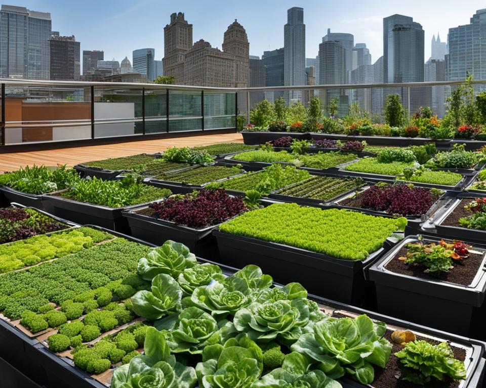 urban rooftop gardening benefits