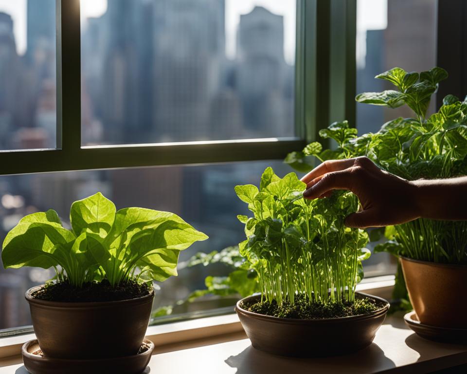 urban vegetable garden love and care