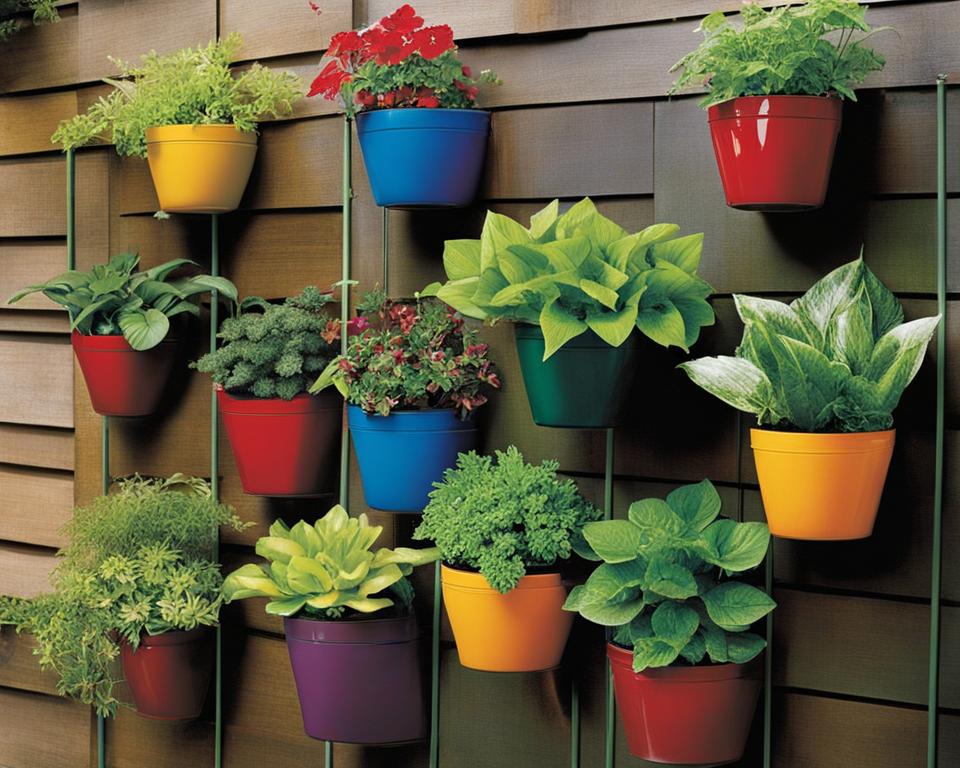 vertical container gardening systems