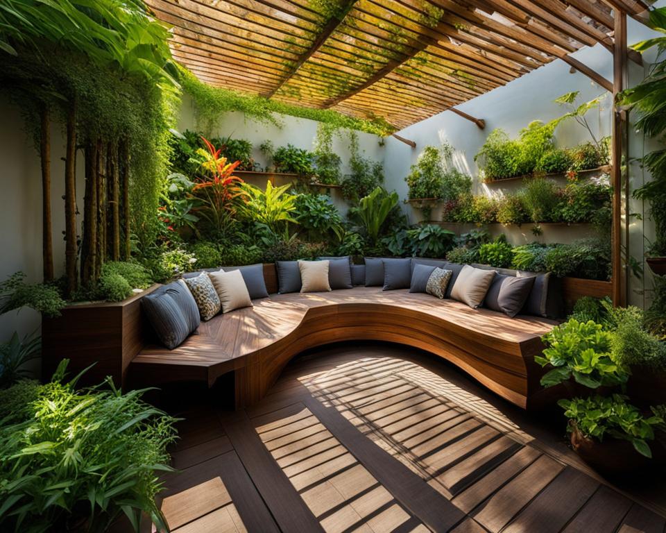 vertical gardening deck ideas