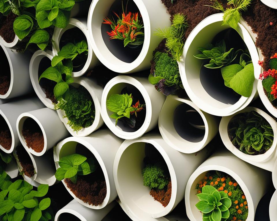 vertical gardening systems pvc pipe