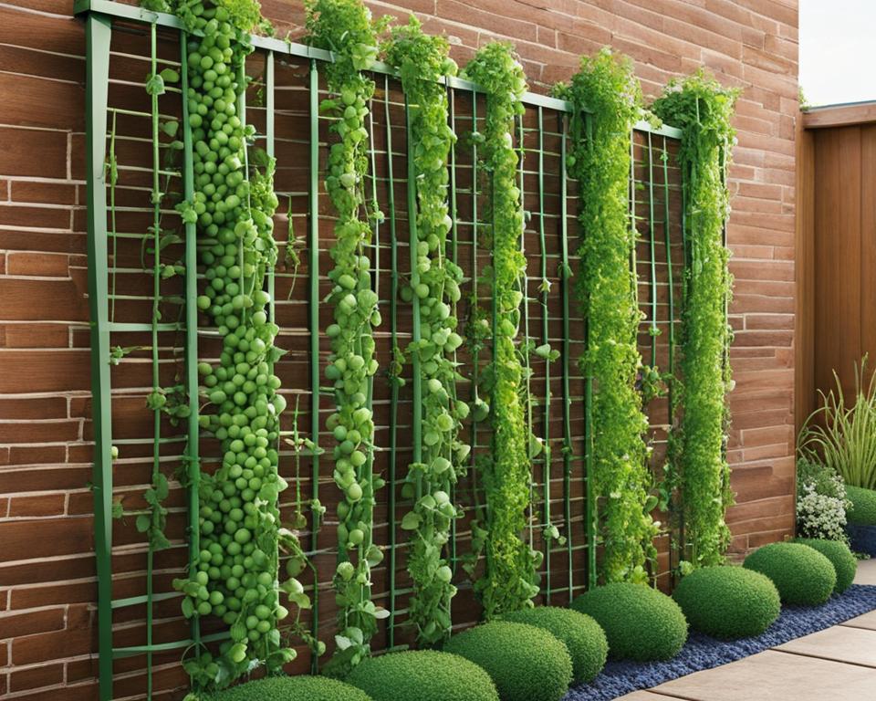 vertical gardening techniques for peas