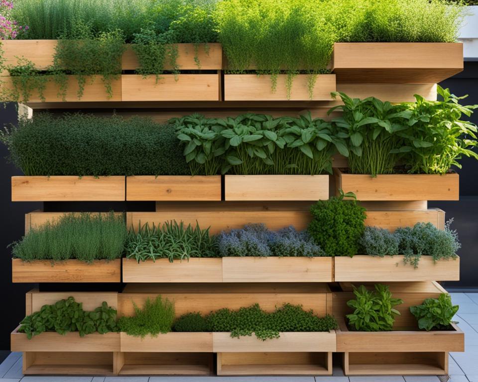 vertical herb garden