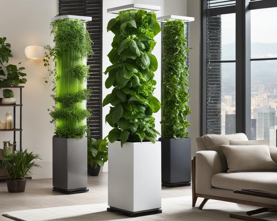 vertical hydroponic tower