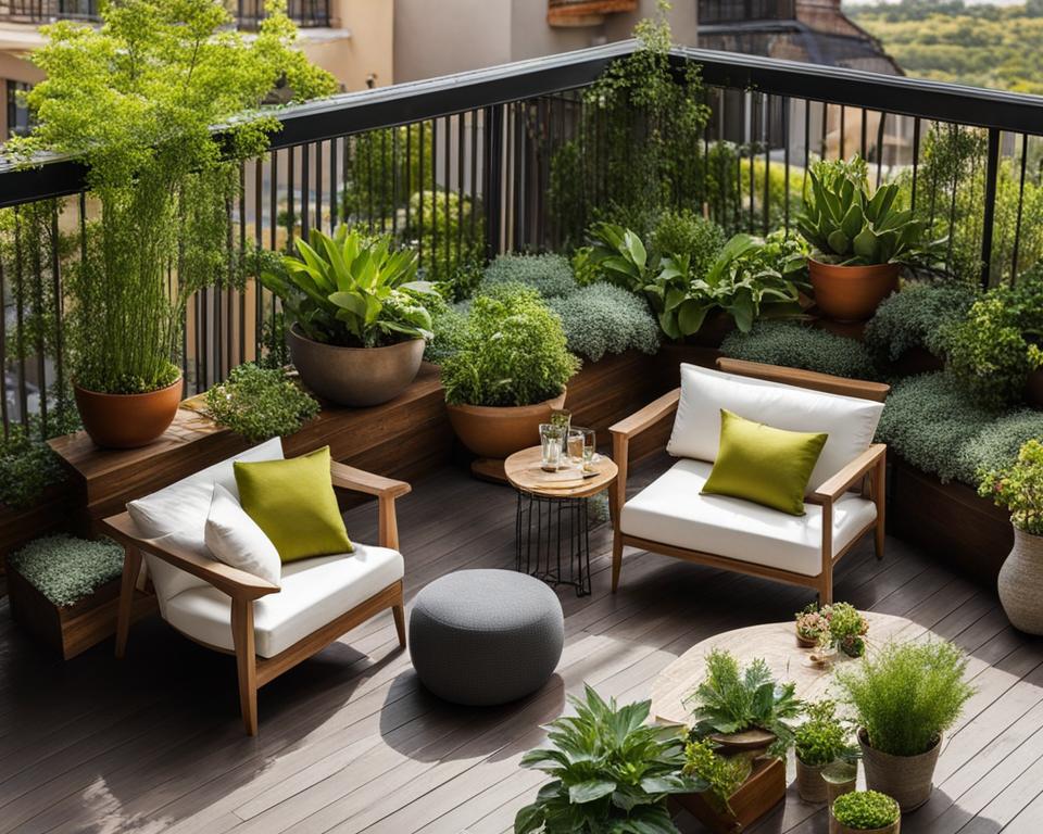 Balcony garden design