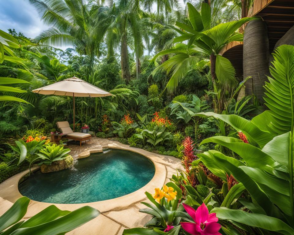 Exotic Plants in Glowpear Garden