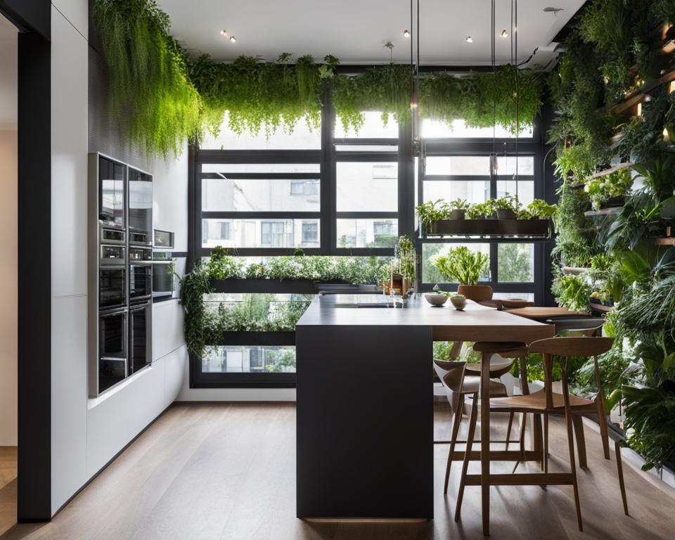 Innovative indoor vertical gardening in a small space