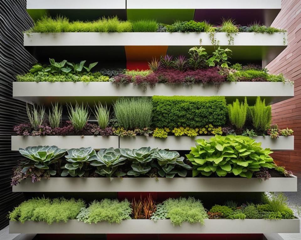 Innovative vertical gardening designs