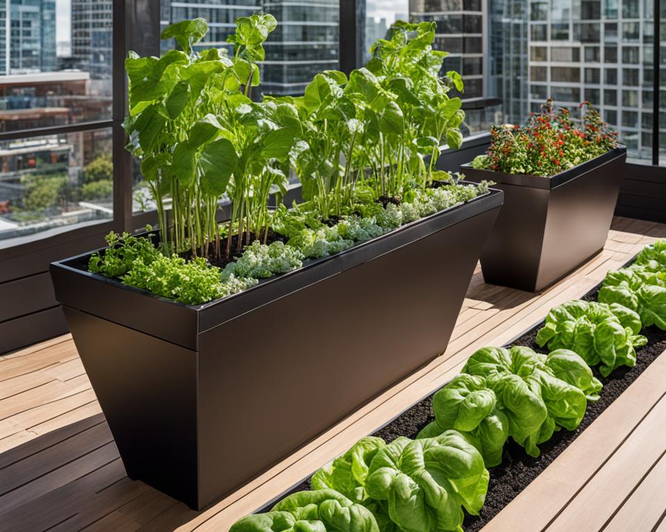 Personal Vegetable Garden with Glowpear Planters
