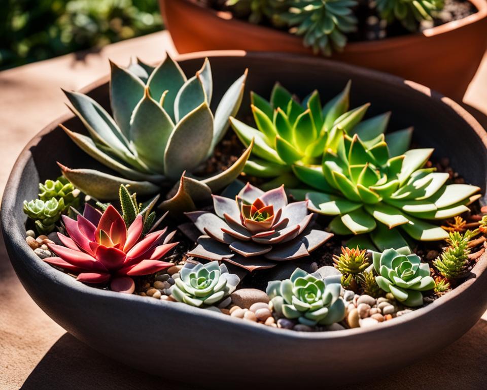 Succulent Bowl Centerpiece