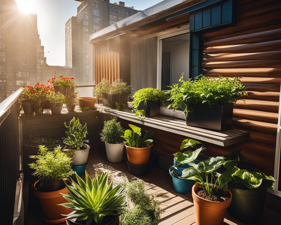 Urban Container Gardening Sunlight Tips