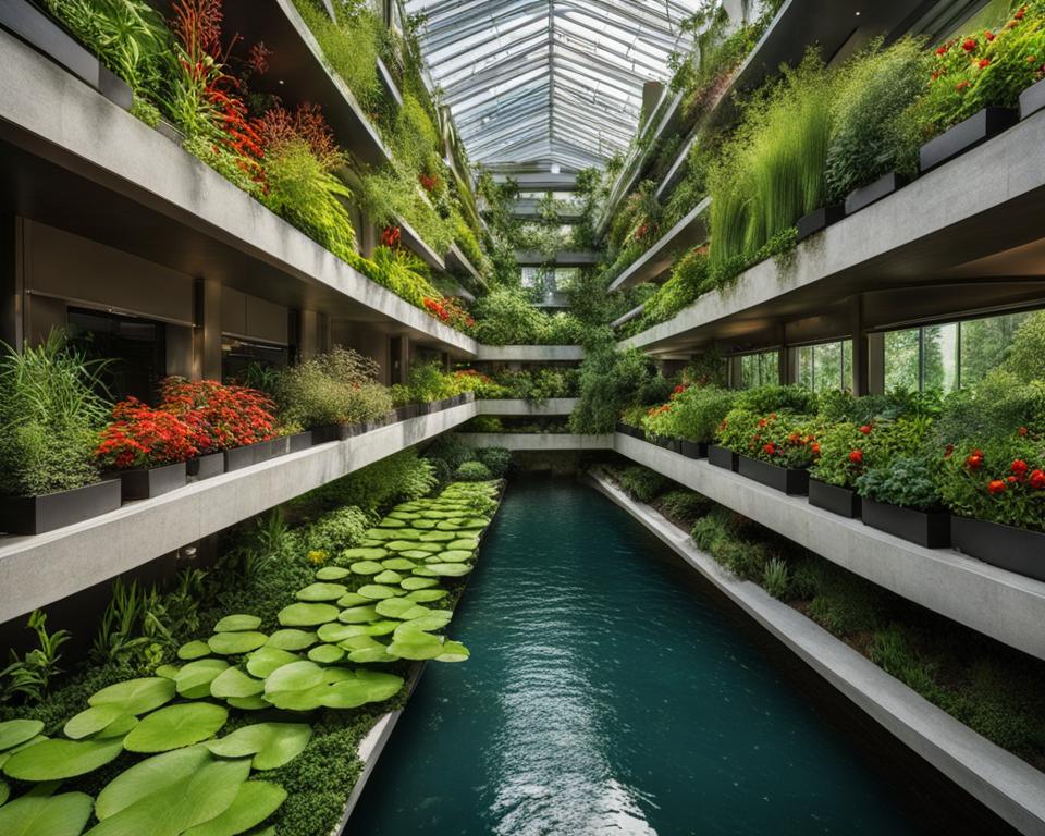 Vertical Aquaponic Garden