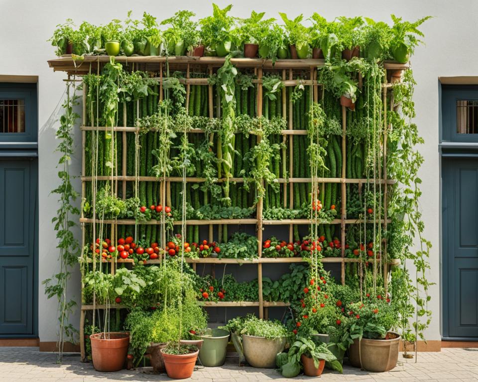 Vertical Vegetable Gardening Support Structures