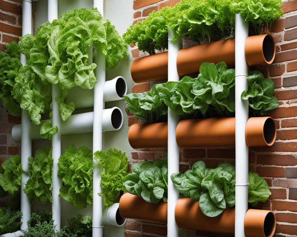Vertical Vegetable Gardening with PVC Pipe