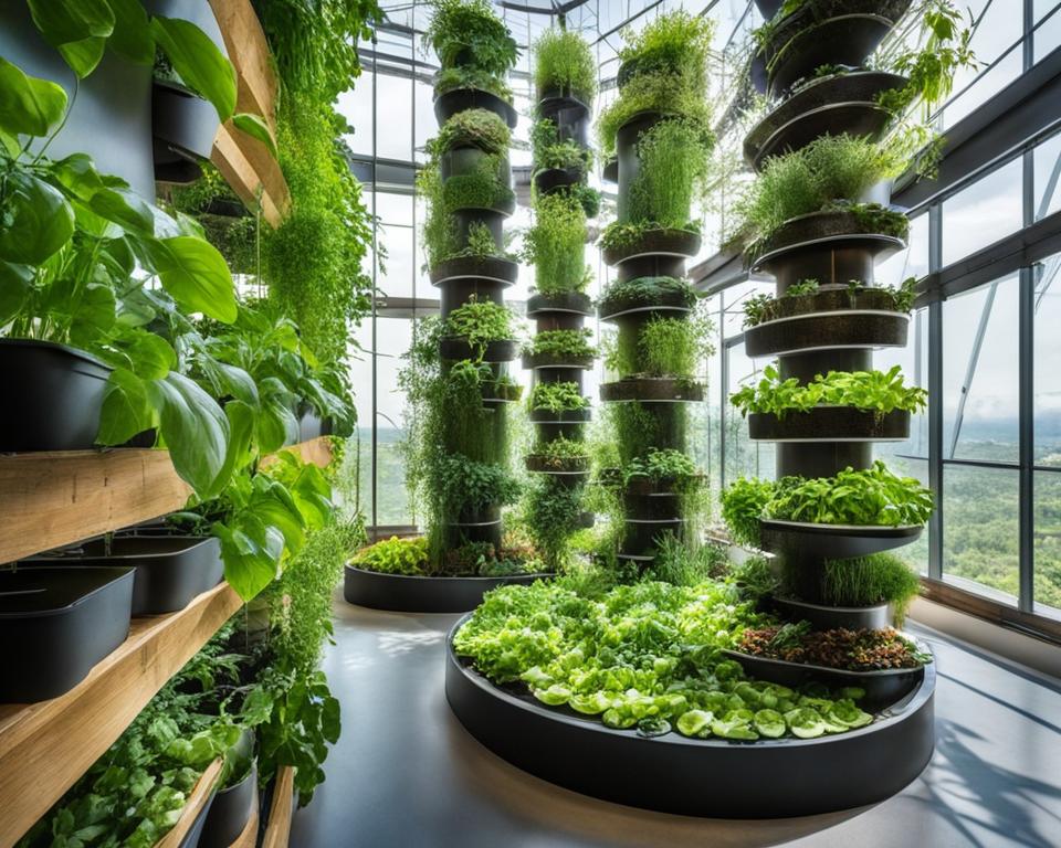 Vertical aquaponic system with thriving plants