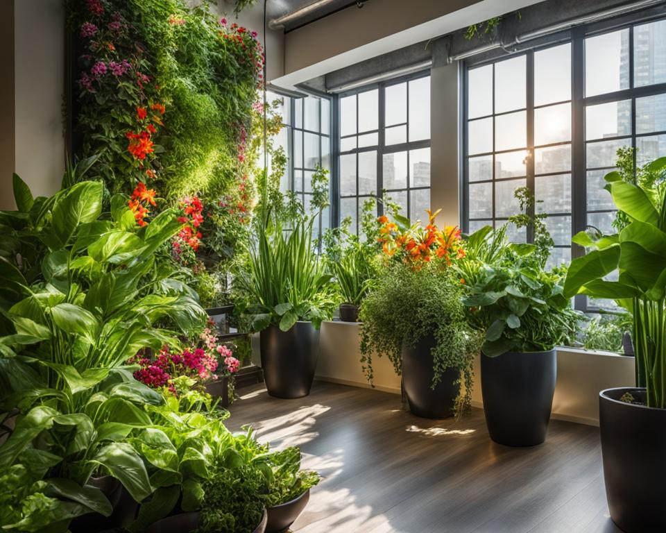 Vertical gardening indoors benefits