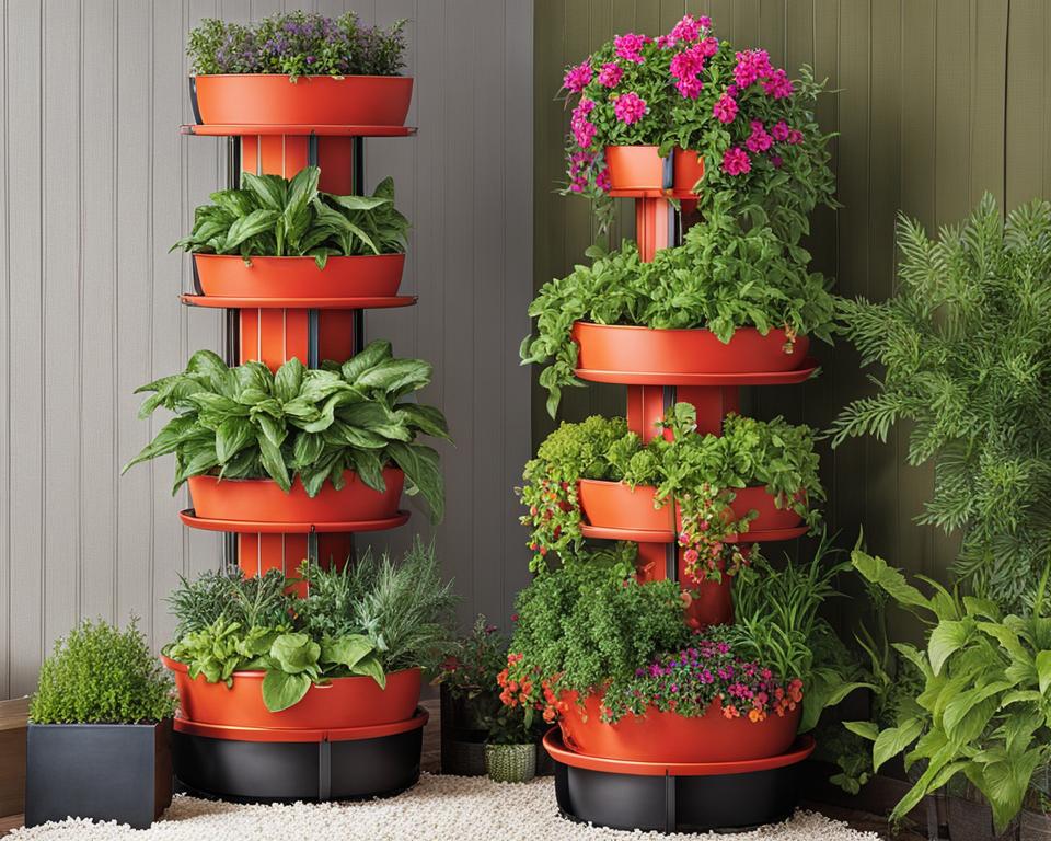 design vertical gardening tower for small spaces