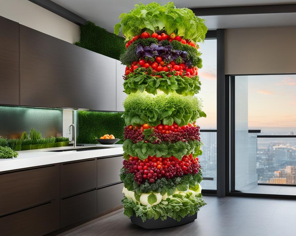 food vertical garden system