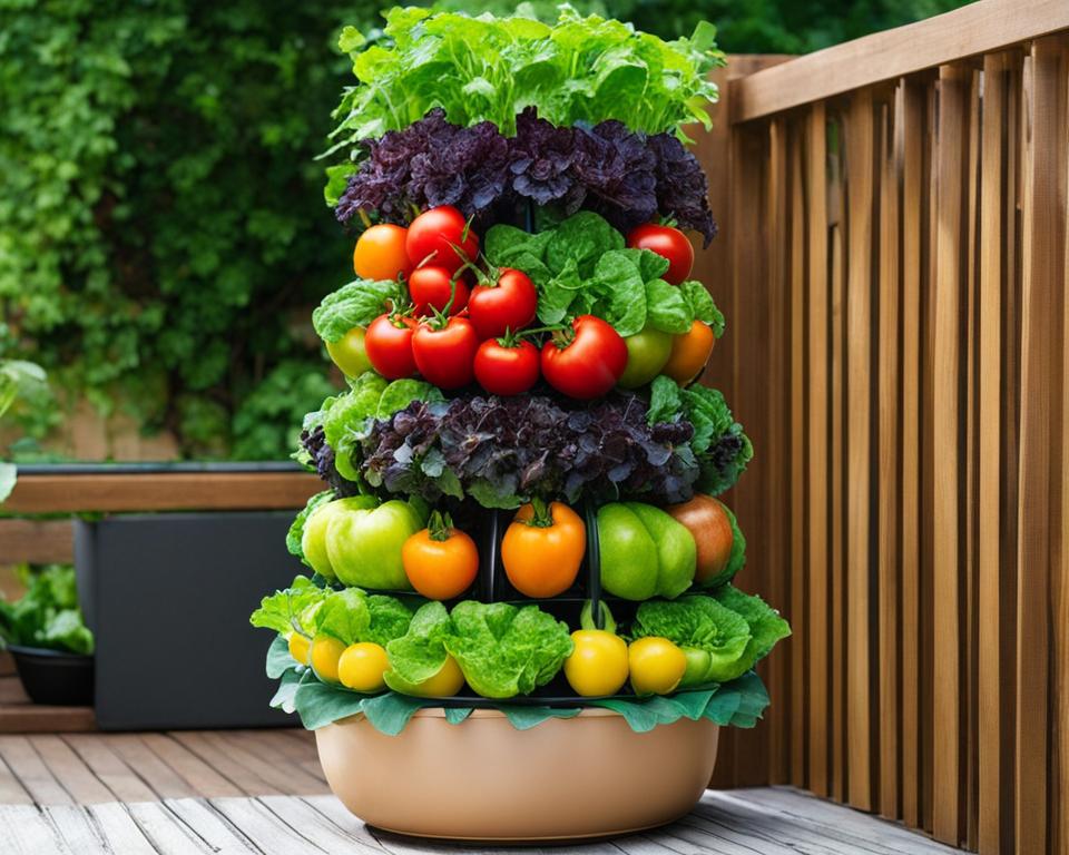 food vertical gardening tower