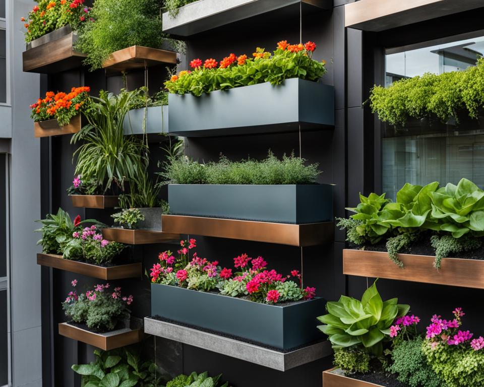 hanging vertical planters