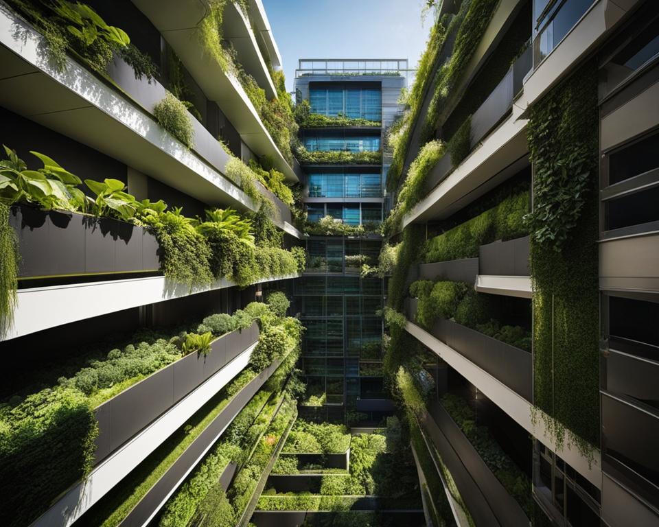 vertical gardening in urban architecture