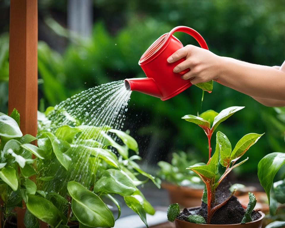 vertical gardening watering