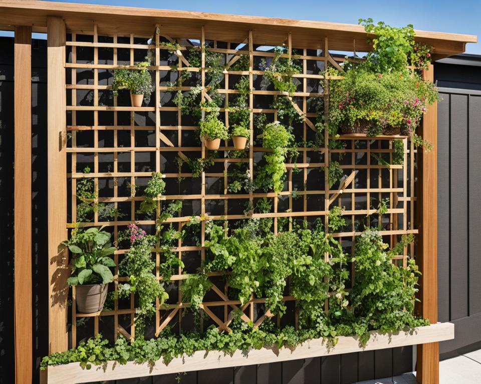 DIY vertical trellis