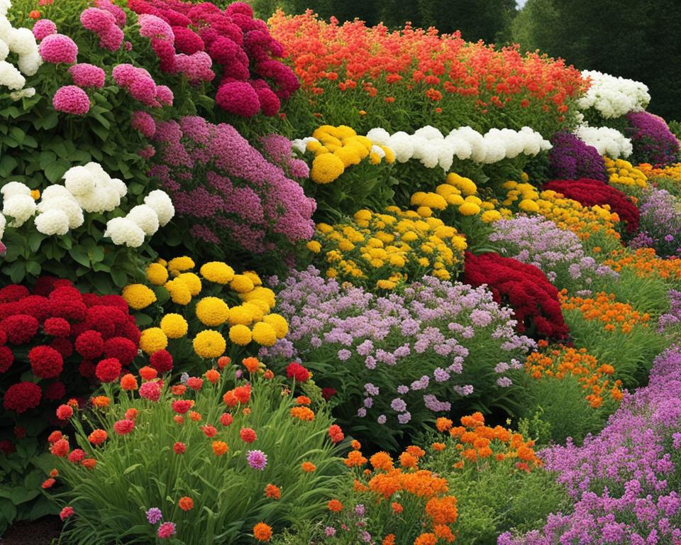 Lush Vertical Flower Bed