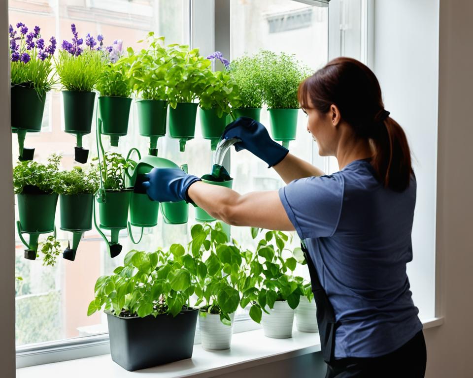 Vertical Window Gardening Maintenance