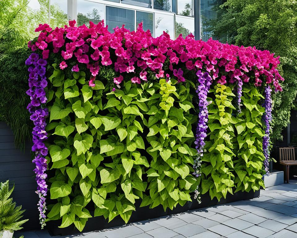 Vibrant Vertical Garden Plants