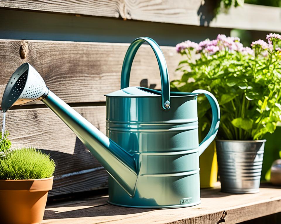 August Grove Enameled Galvanized Steel Watering Can