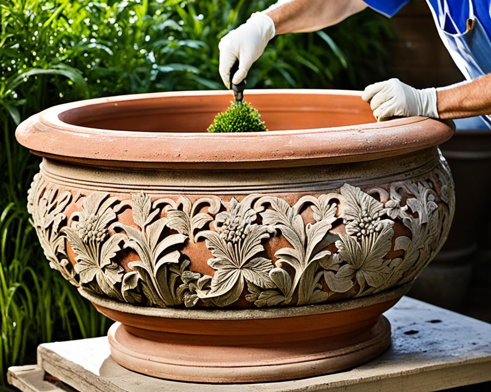 Rejuvenation Antique Terracotta Planter