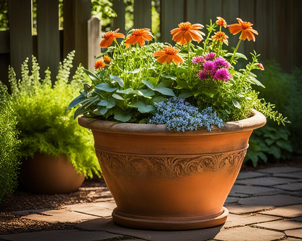 classic terracotta garden planter