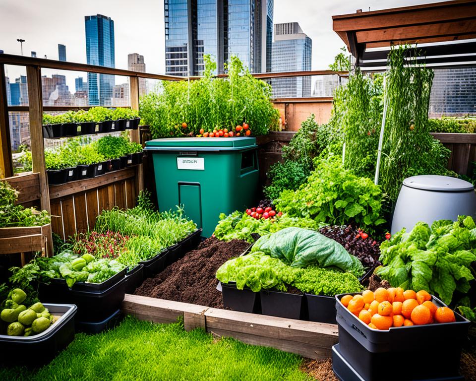 composting in urban gardens