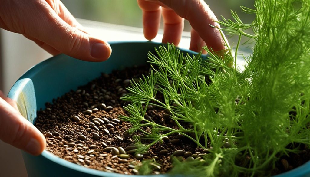 Growing dill