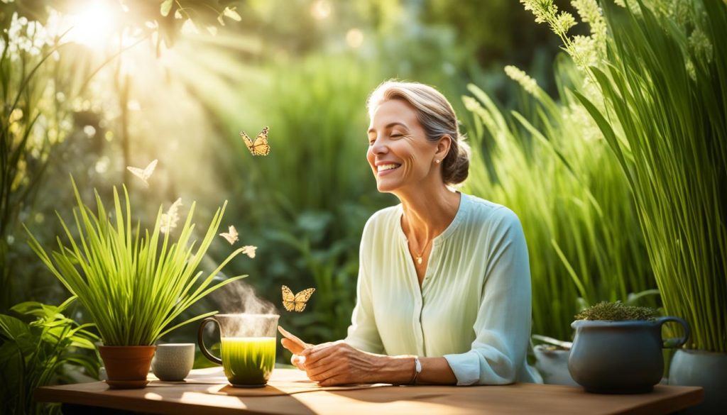 Lemongrass for stress relief
