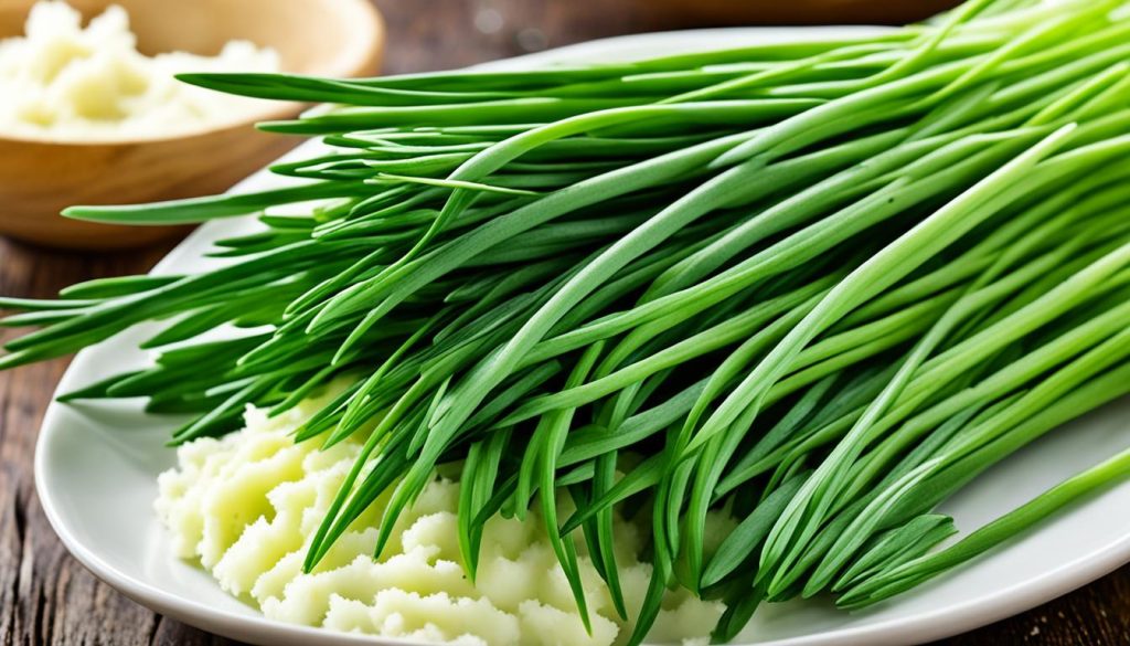 chives in garnishing