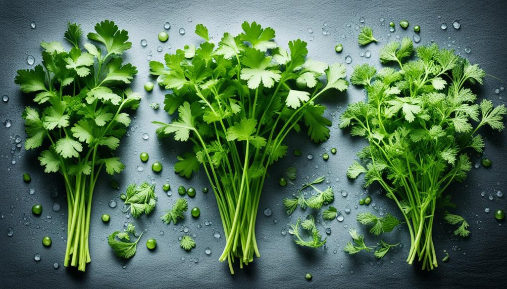 coriander and cilantro