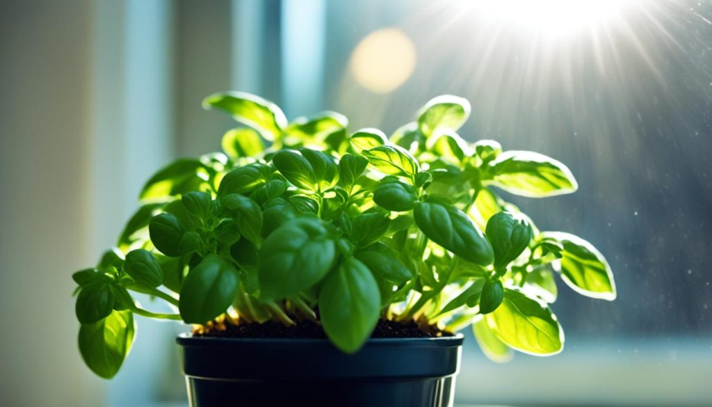 growing basil