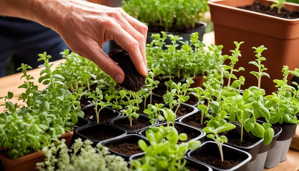 growing marjoram