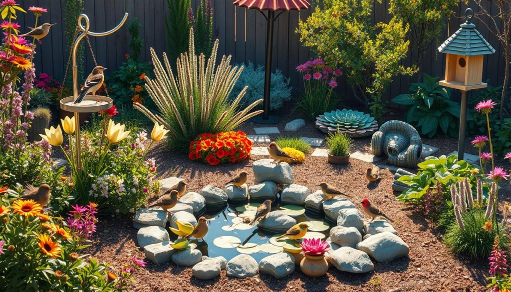 Backyard bird habitat design