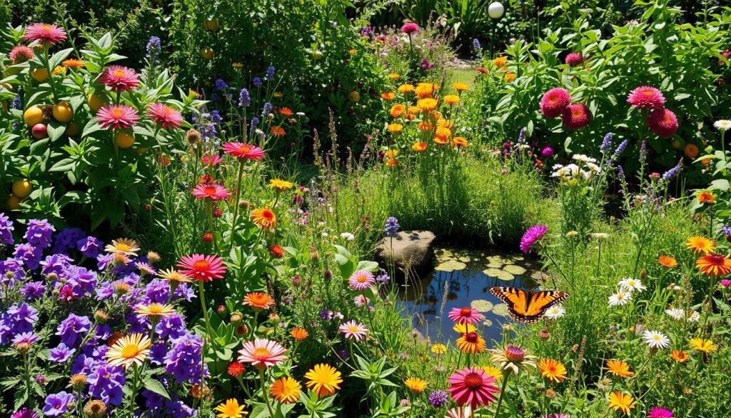 Organic gardening for wildlife food sources